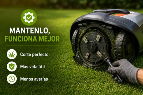 Mantenimiento de un robot cortacésped