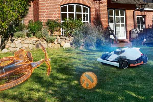Obstáculos y zonas complejas para robot cortacésped
